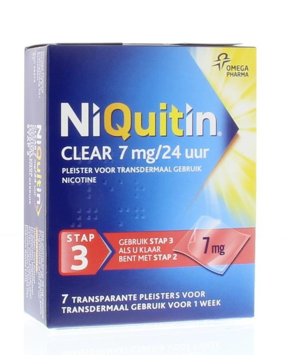 Niquitin Stap 3 7 mg (7 Stuks)