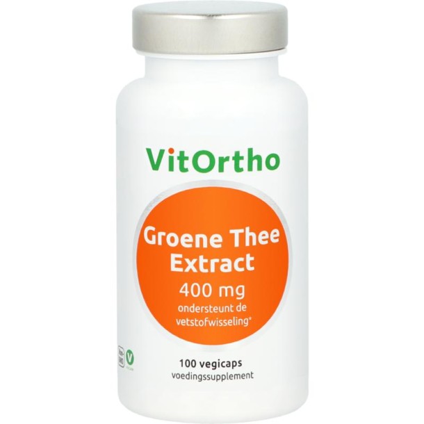 Vitortho Groene thee extract 400 mg (100 Capsules)
