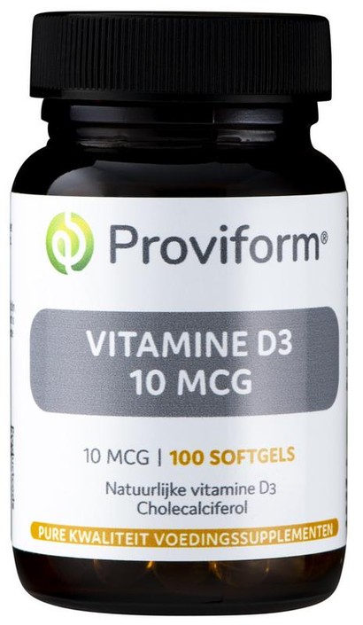 Proviform Vitamine D3 10mcg (100 Softgels)
