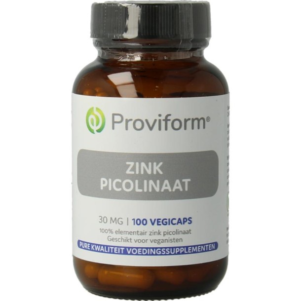 Proviform Zink picolinaat 30mg (100 Vegetarische capsules)