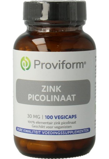 Proviform Zink picolinaat 30 mg (100 Vegetarische capsules)