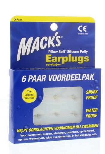 Macks Earplugs (6 Paar)