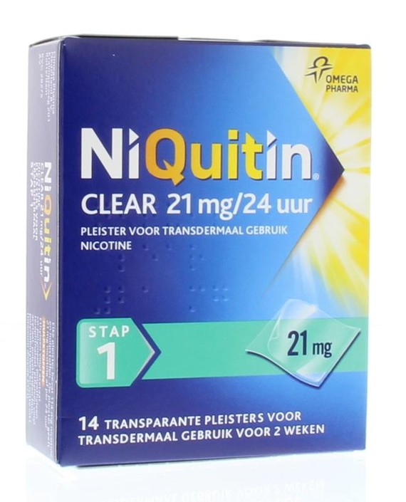 Niquitin Stap 1 21 mg (14 Stuks)
