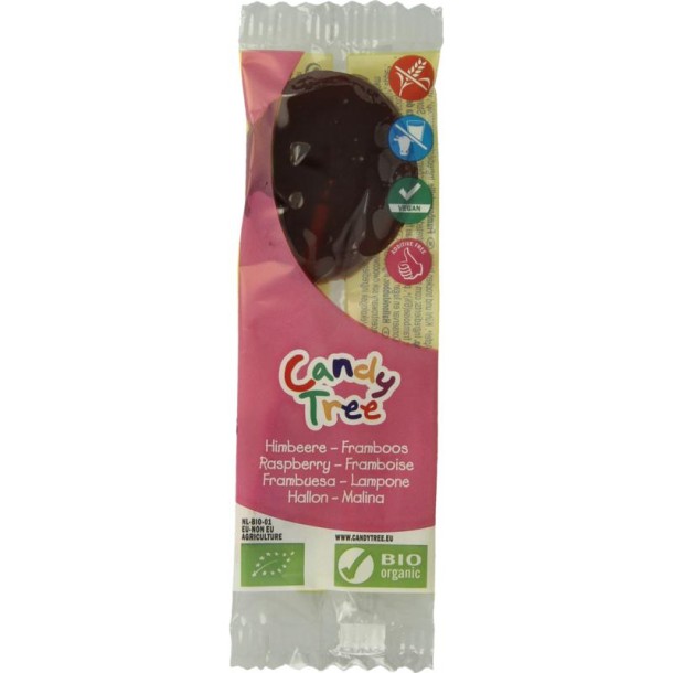 Candy Tree Frambozen lollie bio (1 Stuks)