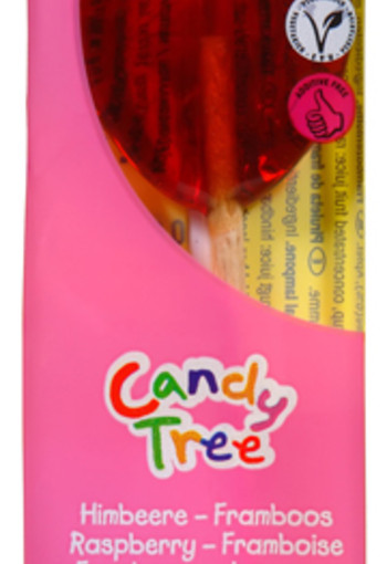 Candy Tree Frambozen lollie bio (1 Stuks)