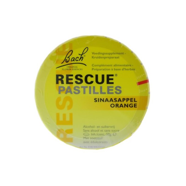 Bach Rescue Rescue pastilles sinaasappel (50 Gram)