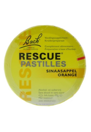 Bach Rescue pastilles sinaasappel (50 Gram)