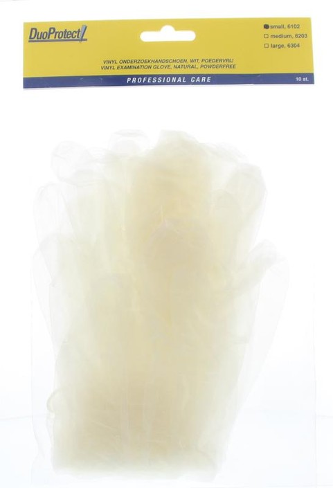 Duoprotect Handschoen vinyl poedervrij S (10 Stuks)