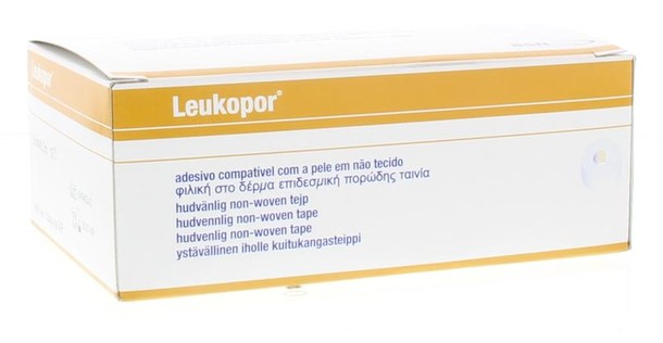 Leukopor Hechtpleister non-woven 9.2m x 2.5cm (12 Stuks)