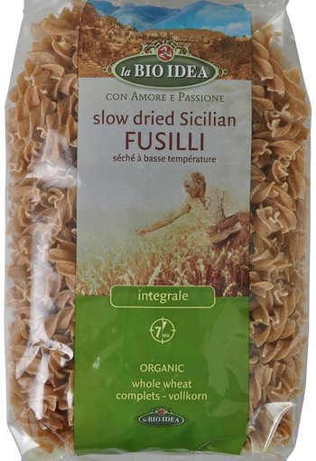 Bioidea Fusilli volkoren spirelli bio (500 Gram)