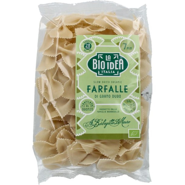 Bioidea Farfalle vlindertjes wit bio (275 Gram)