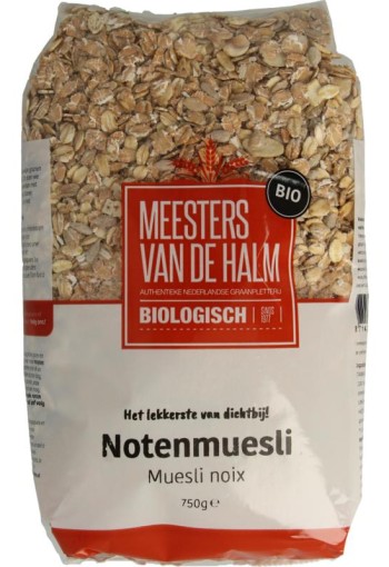 De Halm Muesli noten bio (750 Gram)