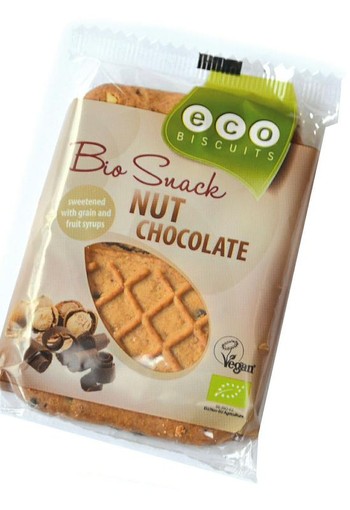 Ecobiscuit Noten/chocolade biscuit bio (45 Gram)