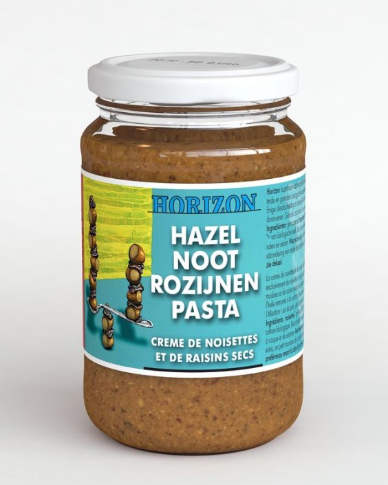 Horizon Hazelnoot rozijnenpasta eko bio (350 Gram)