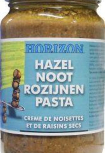 Horizon Hazelnoot rozijnenpasta eko bio (350 Gram)