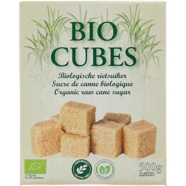 Hygiena Cubes rietsuikerklontjes bio (500 Gram)