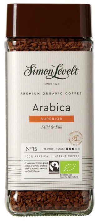 Simon Levelt Cafe organico Arabica instant bio (100 Gram)