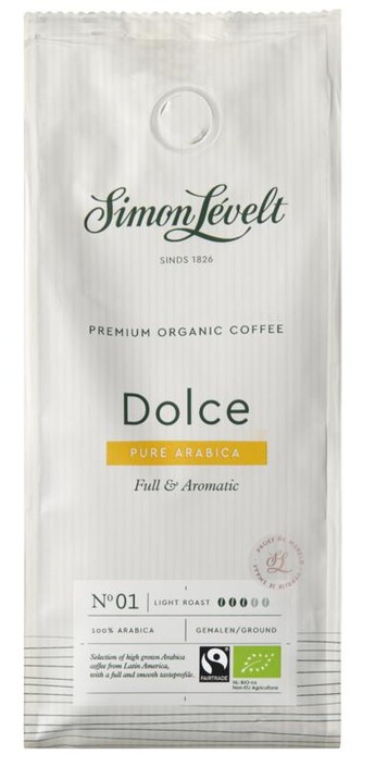 Simon Levelt Cafe organico dolce snelfilter bio (250 Gram)
