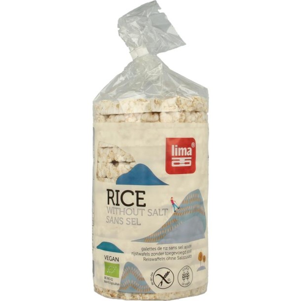 Lima Rijstwafels zonder toegevoegd zout bio (100 Gram)