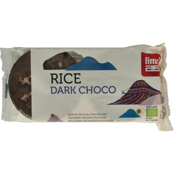 Lima Rijstwafels pure chocolade bio (100 Gram)