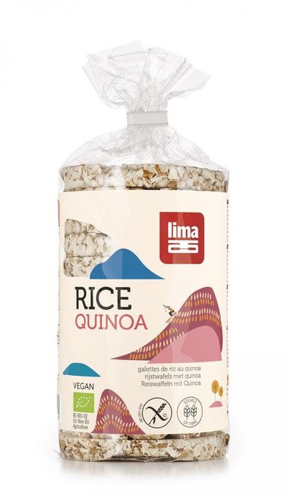 Lima Rijstwafels met quinoa bio (100 Gram)