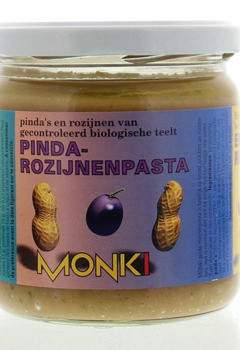 Monki Pinda-rozijnenpasta eko bio (330 Gram)