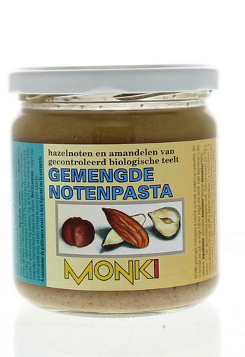 Monki Gemengde notenpasta met zout eko bio (330 Gram)