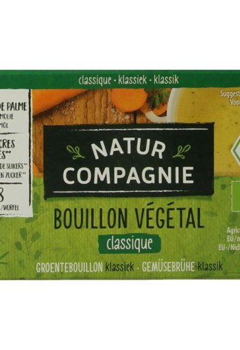 Natur Compagnie Groentebouillonblokjes met zout bio (84 Gram)