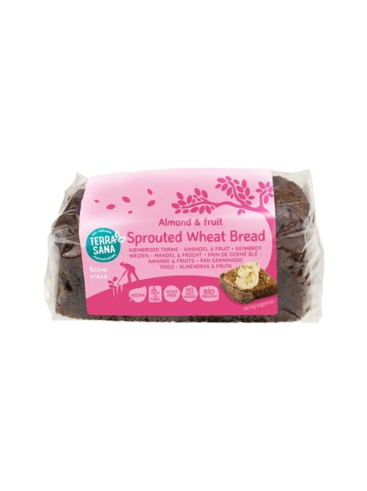 Terrasana Gekiemd brood zuidvruchten amandel bio (400 Gram)