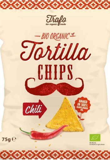 Trafo Tortilla chips chili bio (75 Gram)