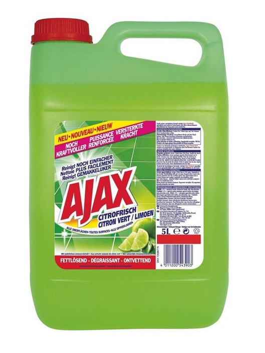 Ajax Allesreiniger limoen fris (5 Liter)