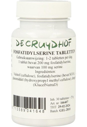 Cruydhof Fosfatidylserine 200mg (30 Tabletten)
