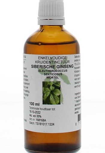 Cruydhof Siberische ginseng wortel (100 Milliliter)