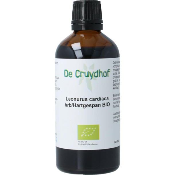 Cruydhof Leonorus card hrb / hartgespan tinctuur bio (100 Milliliter)