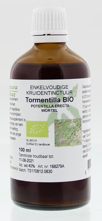 Cruydhof Tormentil wortel tinctuur bio (100 Milliliter)