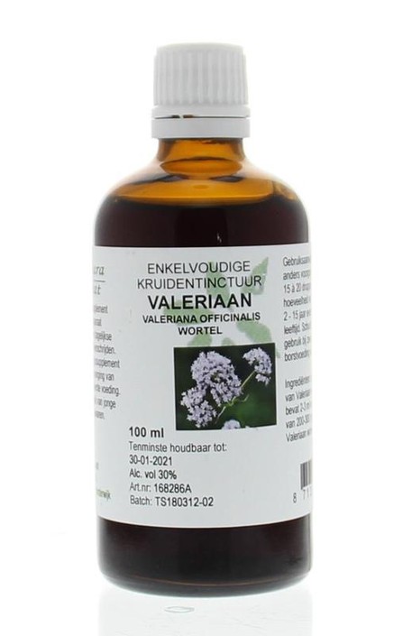 Cruydhof Valeriana off rad / valeriaan tinctuur (100 Milliliter)