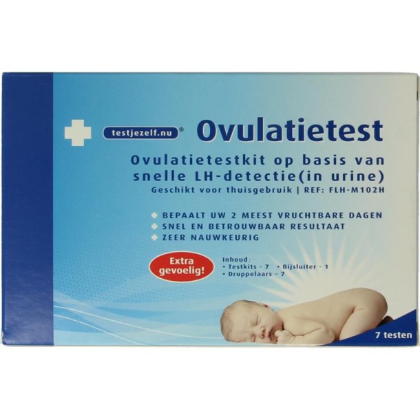 Testjezelf.nu Ovulatietest (cassette) (7 Stuks)