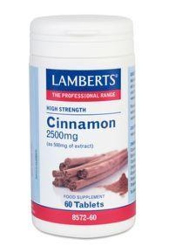 Lamberts Kaneel 2500mg (cinnamon) (60 Tabletten)