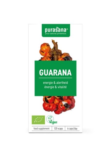 Purasana Guarana vegan bio (120 Vegetarische capsules)