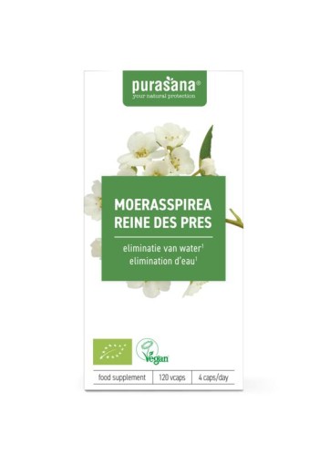 Purasana Moerasspirea vegan bio (120 Vegetarische capsules)