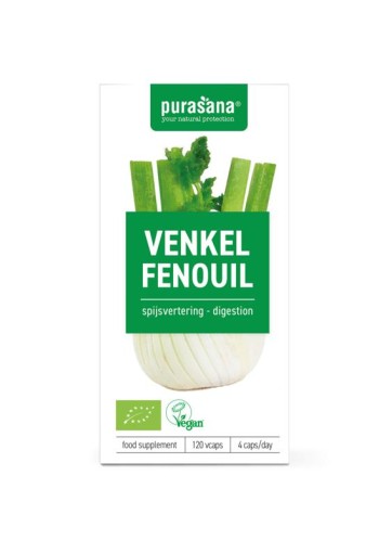 Purasana Venkel vegan bio (120 Vegetarische capsules)
