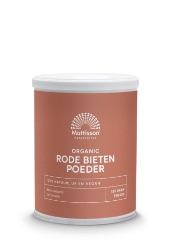 Mattisson Rode bieten poeder - beta vulgaris biologisch (125 Gram)