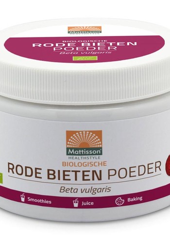 Mattisson Rode bieten poeder - beta vulgaris biologisch (125 Gram)