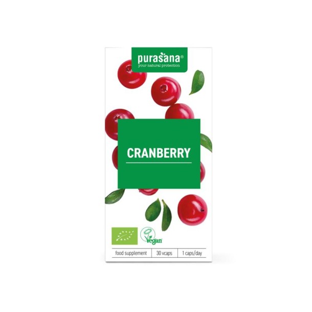 Purasana Cranberry vegan bio (30 Vegetarische capsules)