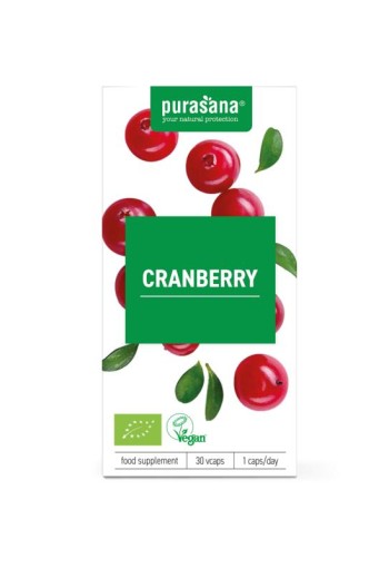 Purasana Cranberry vegan bio (30 Vegetarische capsules)