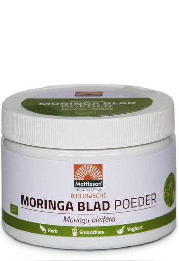 Mattisson Moringa blad poeder moringa oleifera bio (125 Gram)