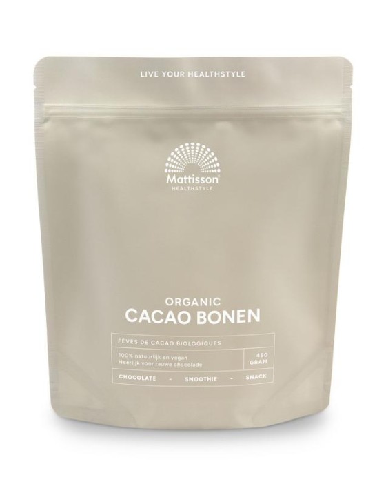 Mattisson Cacao bonen raw bio (450 Gram)