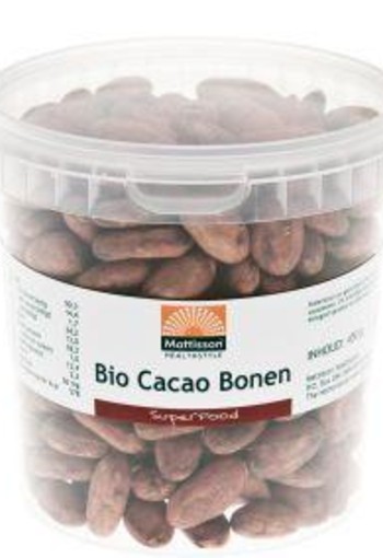 Mattisson Cacao bonen raw bio (450 Gram)