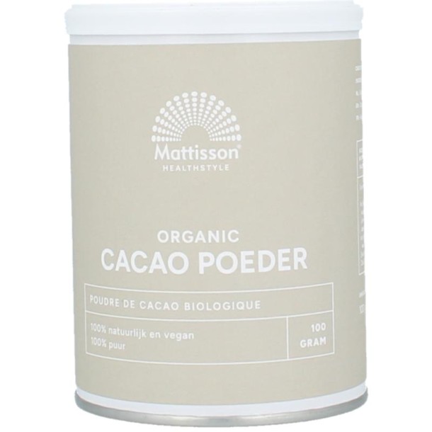 Mattisson Cacao poeder bio (100 Gram)