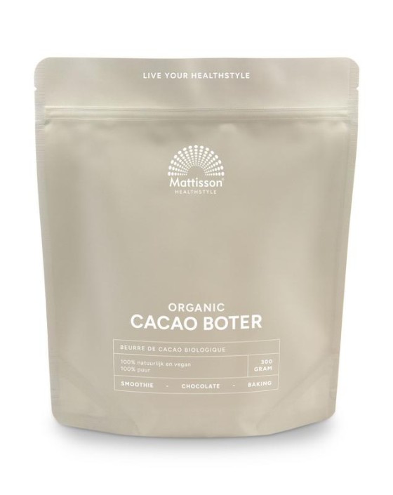 Mattisson Cacao boter bio (300 Gram)